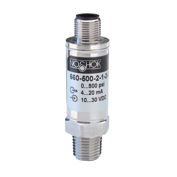 Pressure Transmitter, 0 psig to 3000 psig, 0.25% Accuracy (BFSL), 4 mA to 20 mA Output, 1/4 NPT Male, M12 x 1 (4 Pin)